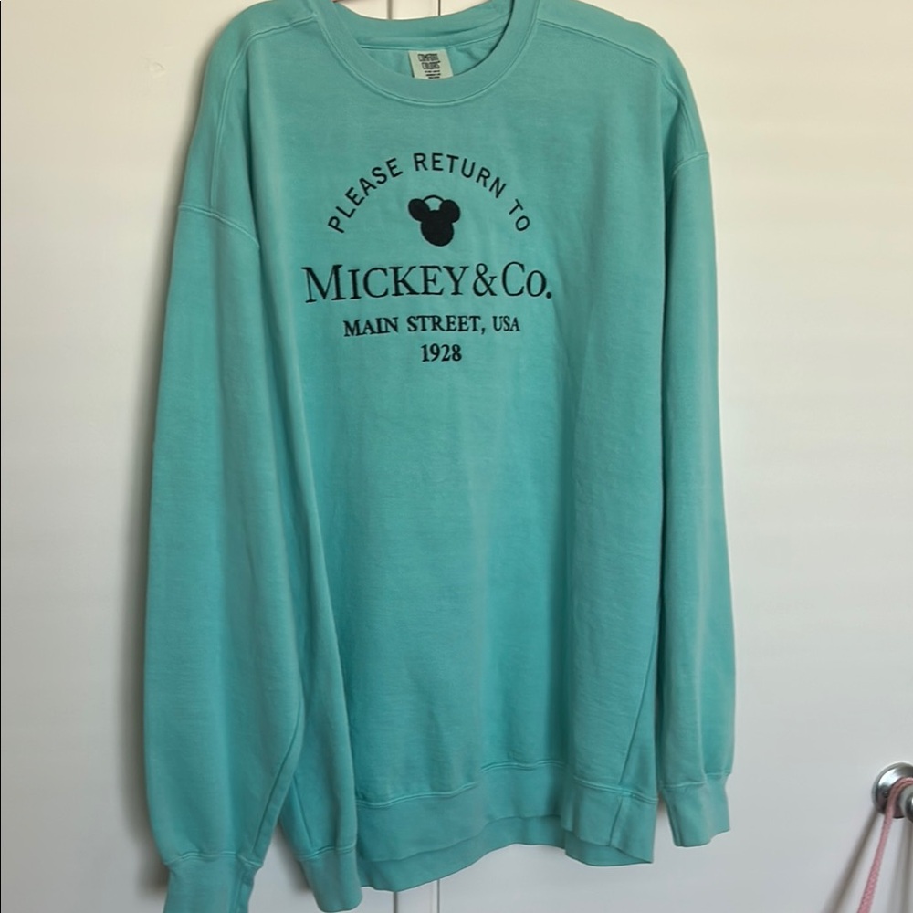 Mickey & Co. in Tiffany Blue Sweater 2XL